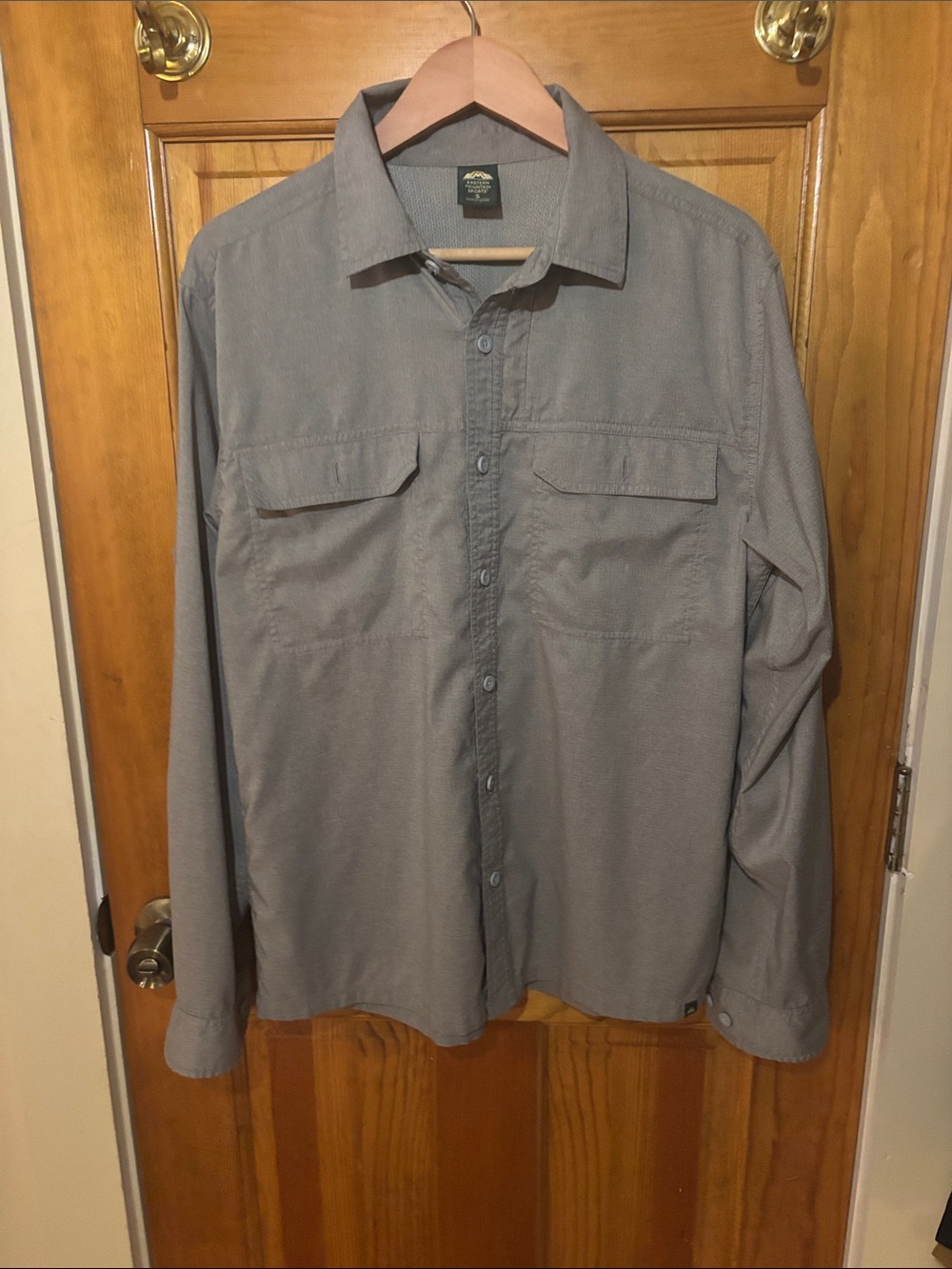 Eastern Mountain Sports ripstop quick-dry vented shirt
